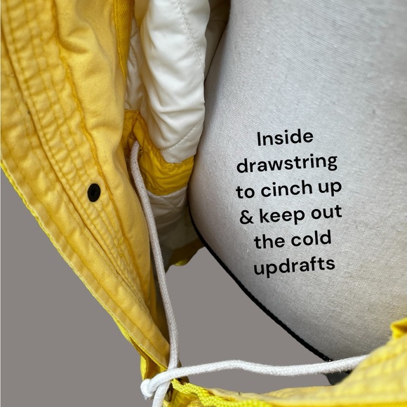 Abercrombie & Fitch, Fish Hawk Cliff Jacket, Yellow & White, Unisex, Large - Picture 13 of 16